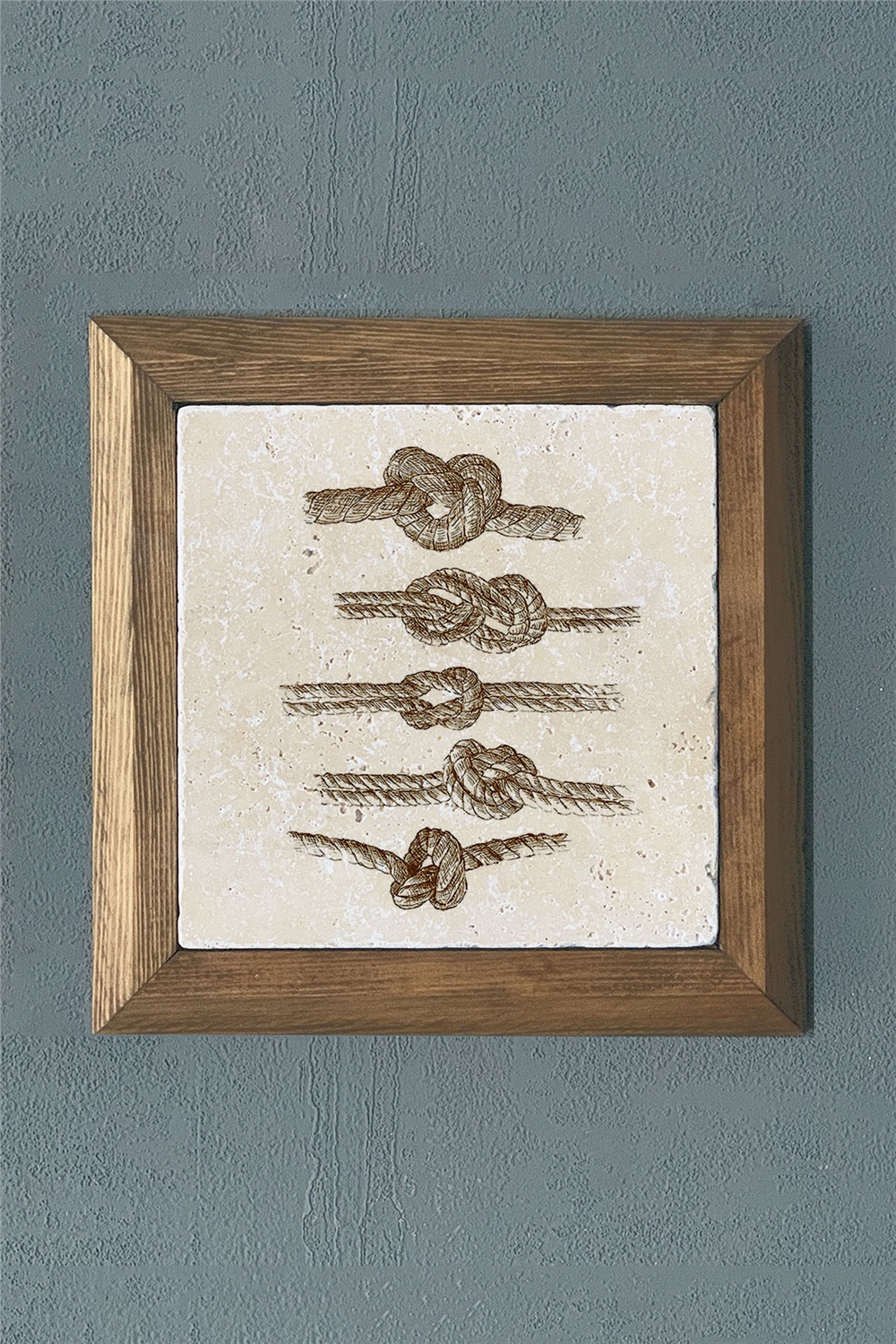 MASİF ÇERÇEVELİ DOĞALTAŞ TABLO PANO OSCAR STONE DECOR 28x28 cm / PRMT2020-1448