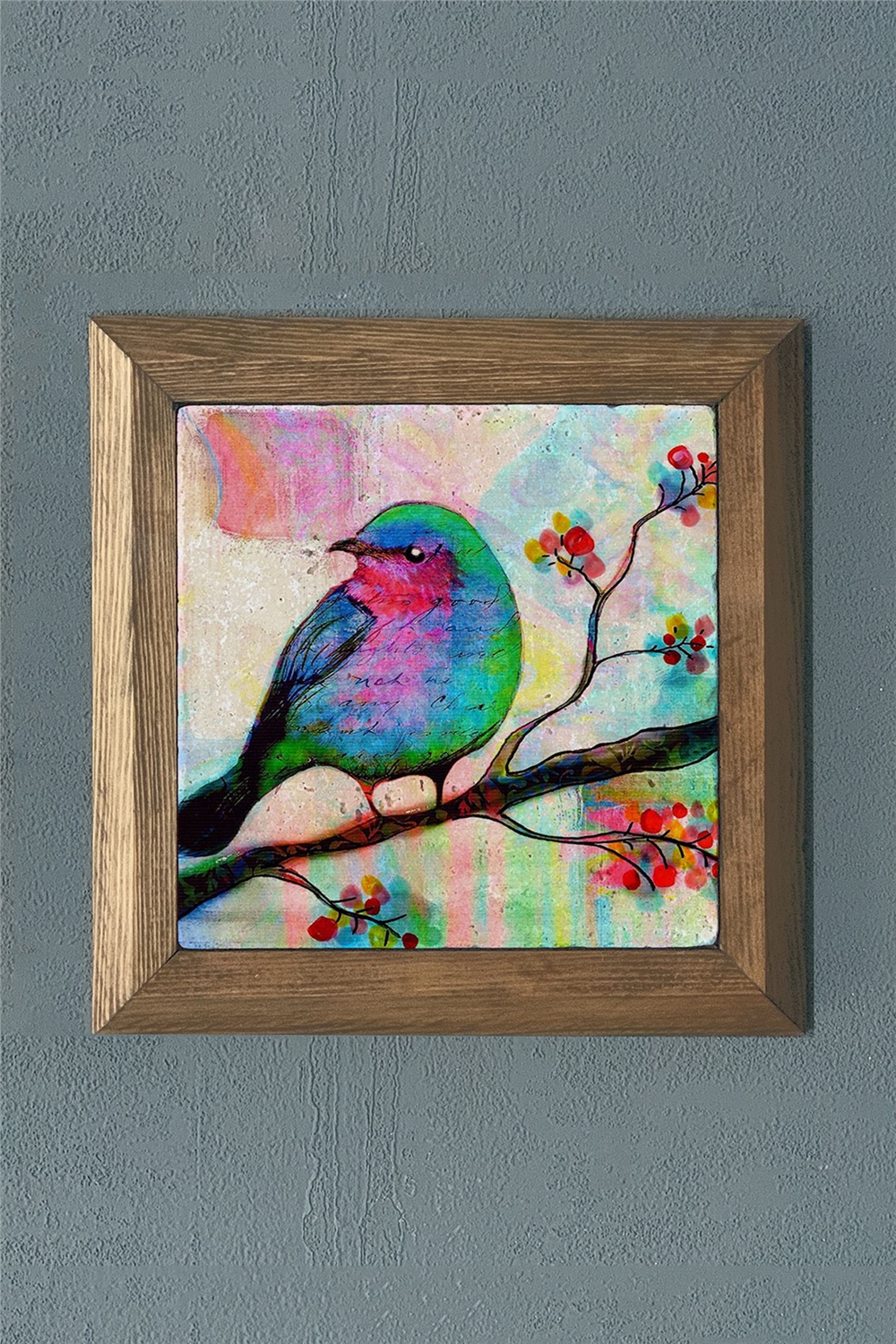 MASİF ÇERÇEVELİ DOĞALTAŞ TABLO PANO OSCAR STONE DECOR 28x28 cm / PRMT2020-1493
