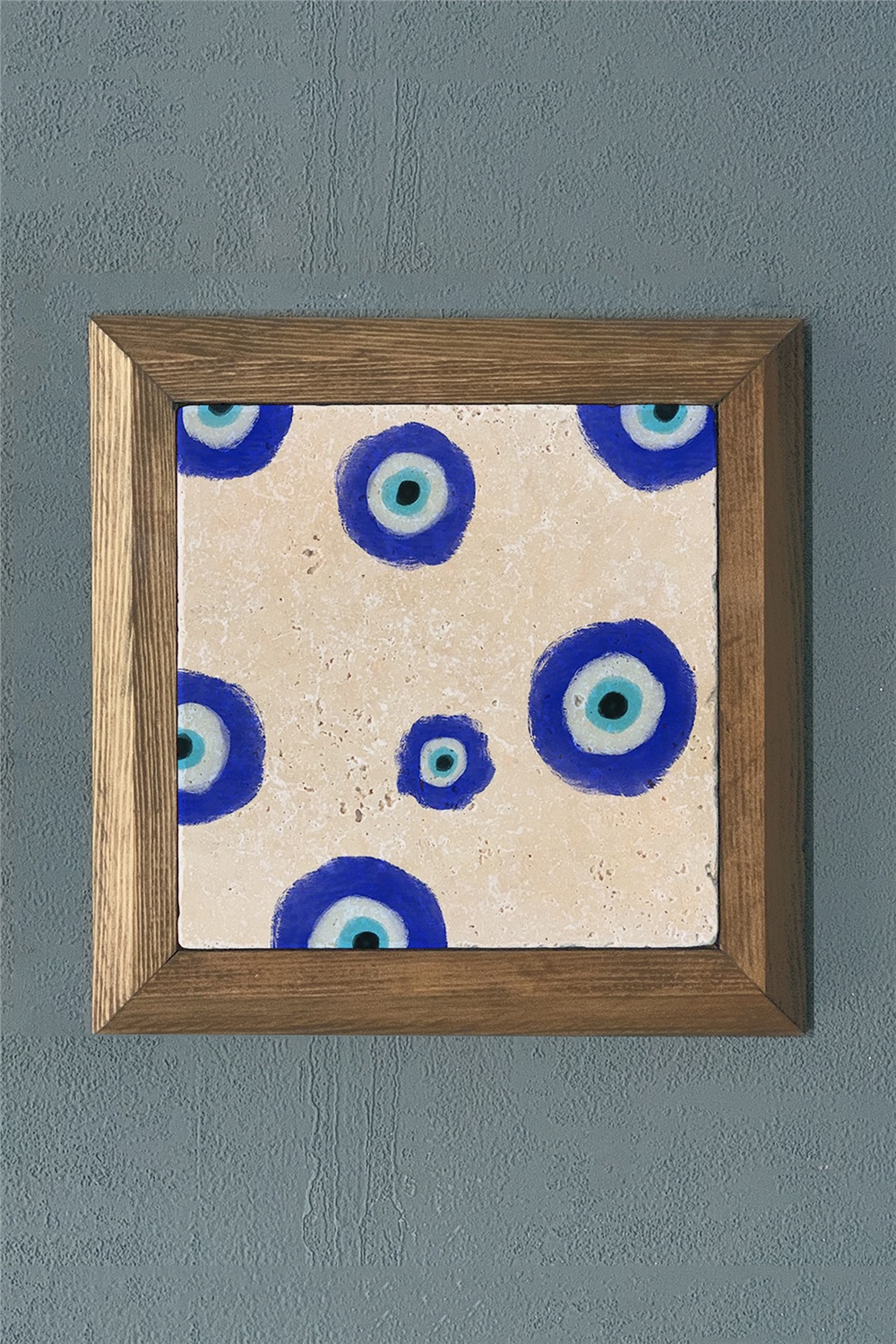 MASİF ÇERÇEVELİ DOĞALTAŞ TABLO PANO OSCAR STONE DECOR 28x28 cm / PRMT2020-1455
