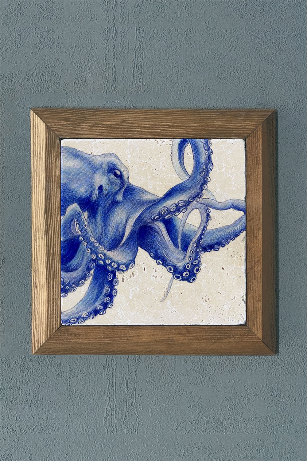 MASİF ÇERÇEVELİ DOĞALTAŞ TABLO PANO OSCAR STONE DECOR 28x28 cm / PRMT2020-1460