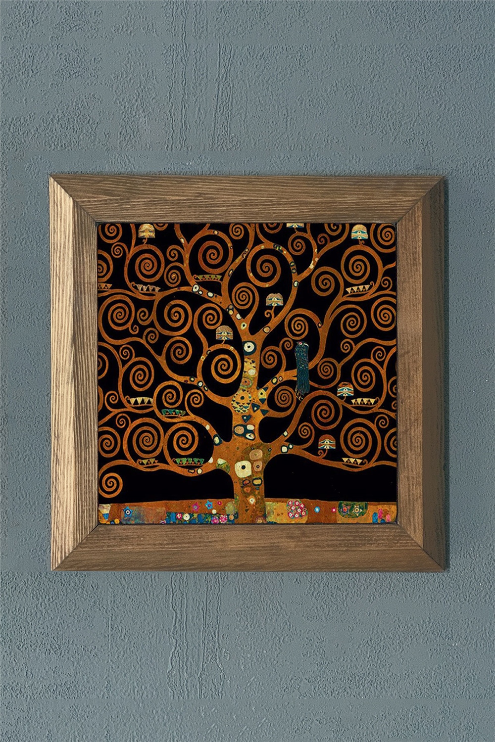 MASİF ÇERÇEVELİ DOĞALTAŞ TABLO PANO OSCAR STONE DECOR 28x28 cm / PRMT2020-1398