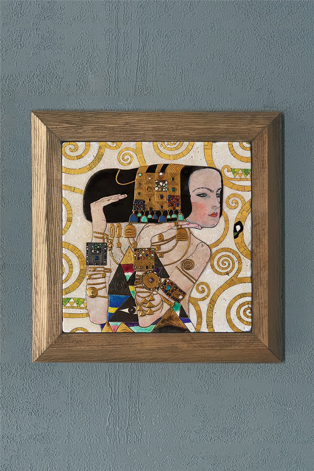 MASİF ÇERÇEVELİ DOĞALTAŞ TABLO PANO OSCAR STONE DECOR 28x28 cm / PRMT2020-1397