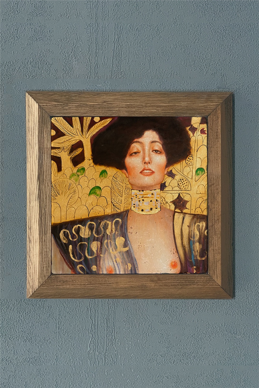 MASİF ÇERÇEVELİ DOĞALTAŞ TABLO PANO OSCAR STONE DECOR 28x28 cm / PRMT2020-1394