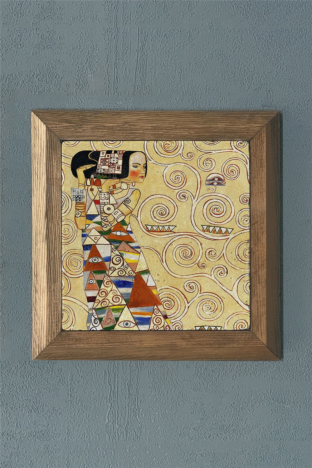MASİF ÇERÇEVELİ DOĞALTAŞ TABLO PANO OSCAR STONE DECOR 28x28 cm / PRMT2020-1396