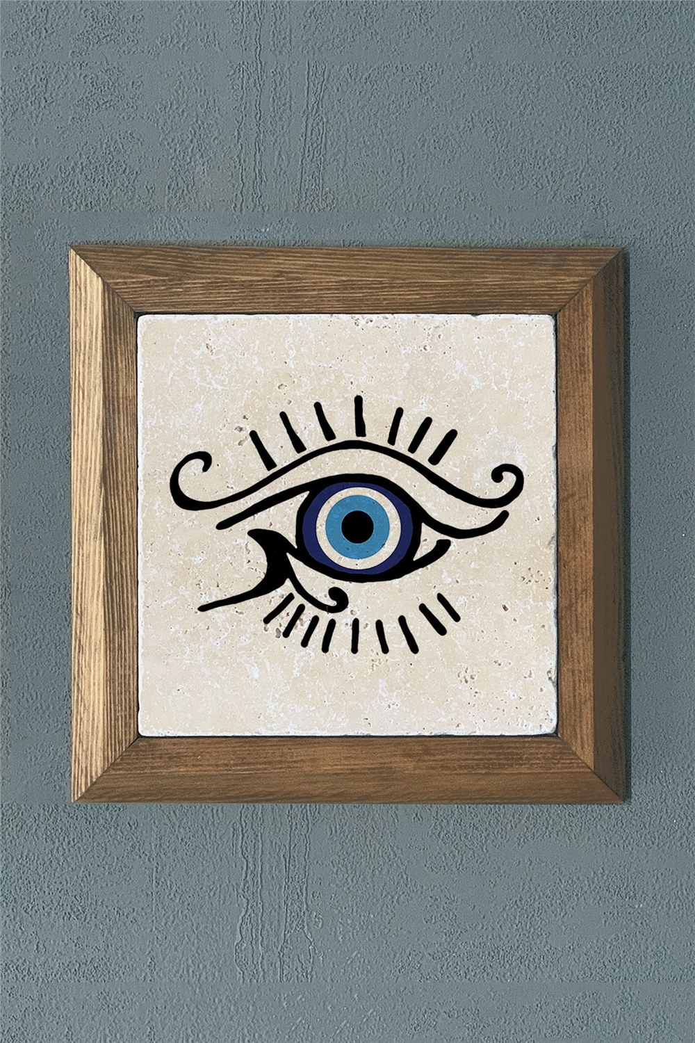 MASİF ÇERÇEVELİ DOĞALTAŞ TABLO PANO OSCAR STONE DECOR 28x28 cm / PRMT2020-1482