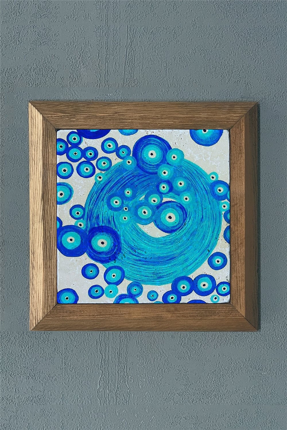MASİF ÇERÇEVELİ DOĞALTAŞ TABLO PANO OSCAR STONE DECOR 28x28 cm / PRMT2020-1492