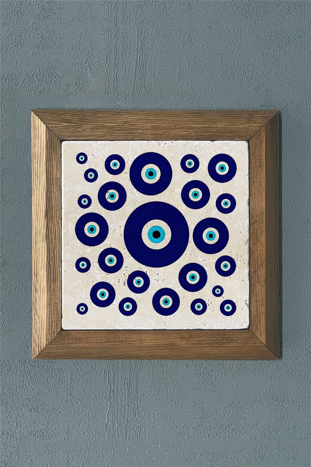 MASİF ÇERÇEVELİ DOĞALTAŞ TABLO PANO OSCAR STONE DECOR 28x28 cm / PRMT2020-1453