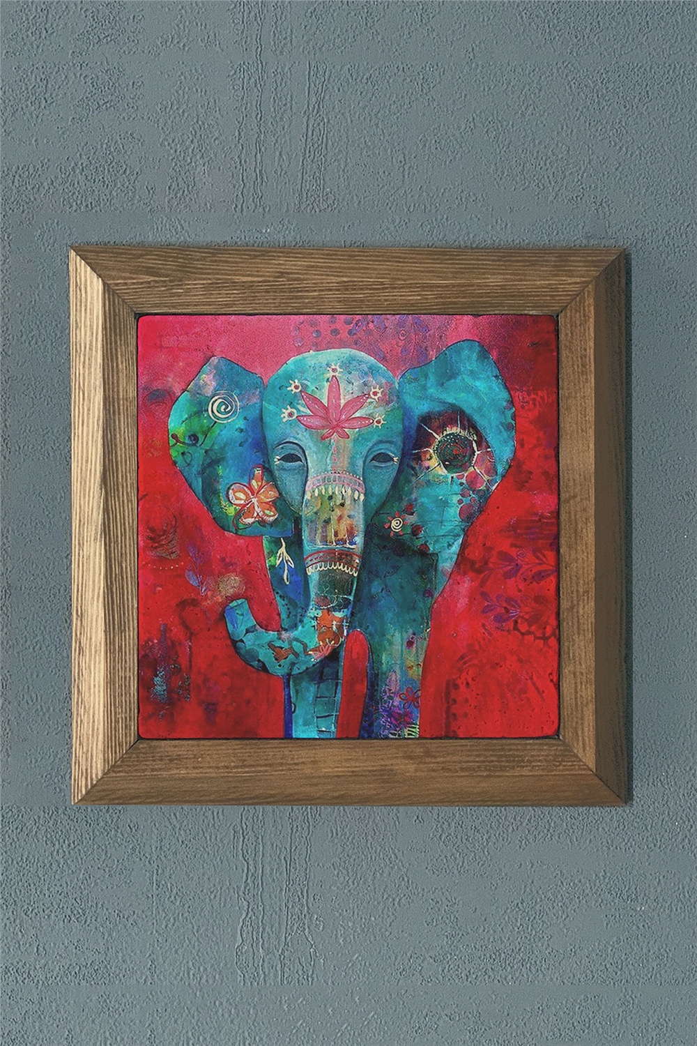 MASİF ÇERÇEVELİ DOĞALTAŞ TABLO PANO OSCAR STONE DECOR 28x28 cm / PRMT2020-1488