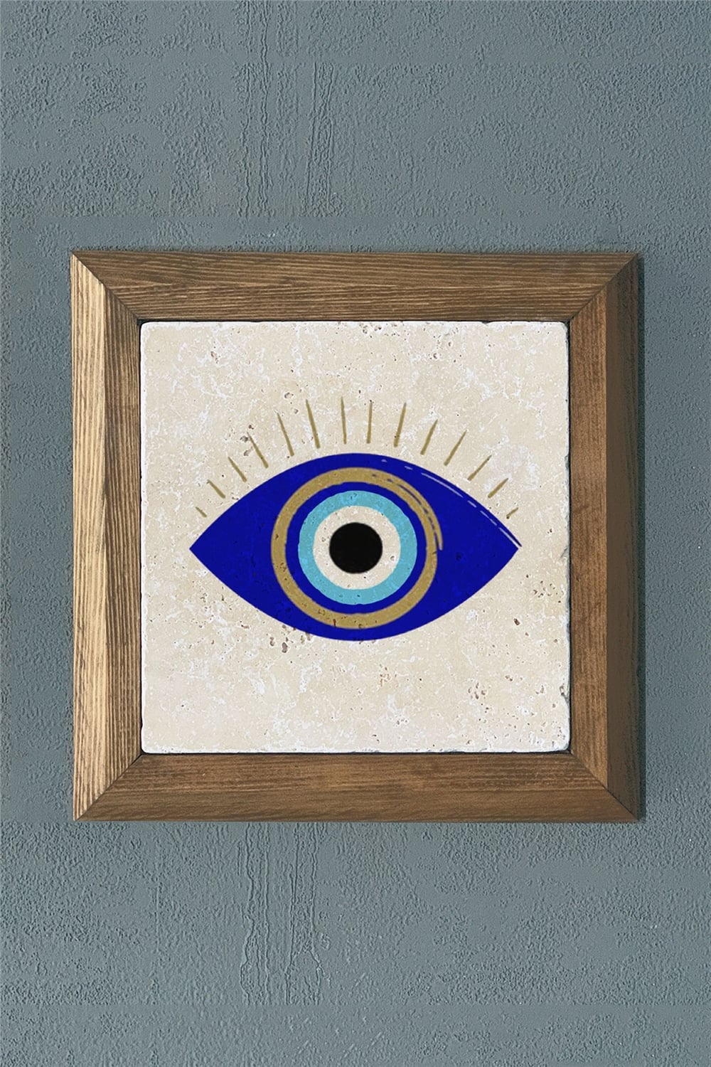 MASİF ÇERÇEVELİ DOĞALTAŞ TABLO PANO OSCAR STONE DECOR 28x28 cm / PRMT2020-1505