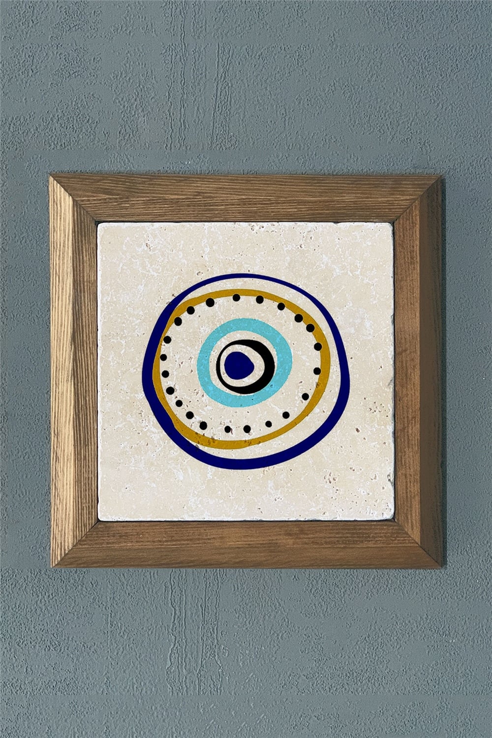 MASİF ÇERÇEVELİ DOĞALTAŞ TABLO PANO OSCAR STONE DECOR 28x28 cm / PRMT2020-1465