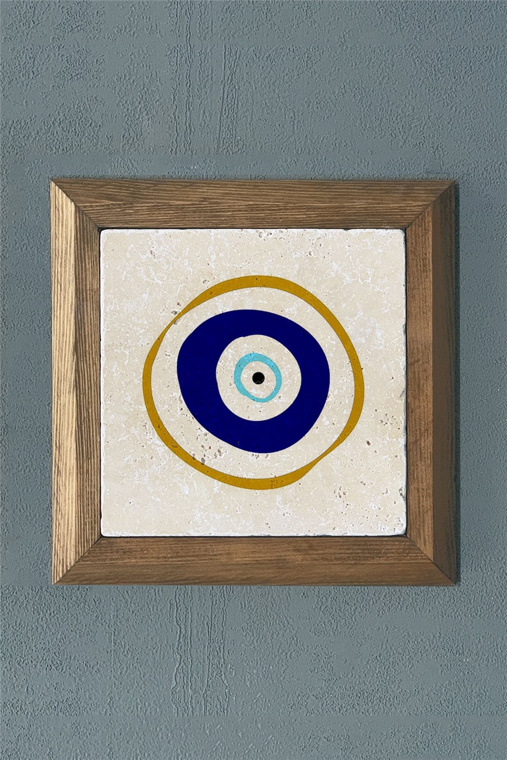 MASİF ÇERÇEVELİ DOĞALTAŞ TABLO PANO OSCAR STONE DECOR 28x28 cm / PRMT2020-1466