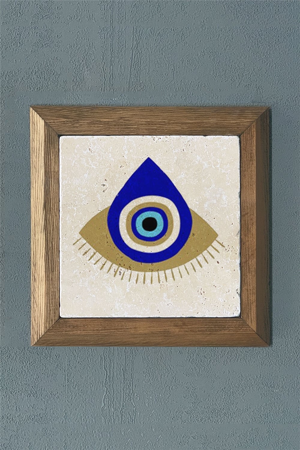 MASİF ÇERÇEVELİ DOĞALTAŞ TABLO PANO OSCAR STONE DECOR 28x28 cm / PRMT2020-1512