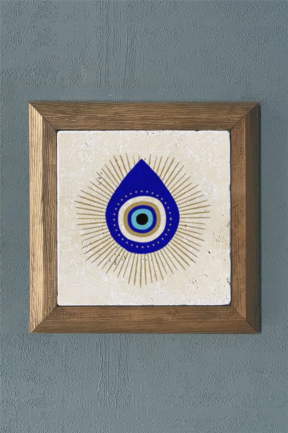 MASİF ÇERÇEVELİ DOĞALTAŞ TABLO PANO OSCAR STONE DECOR 28x28 cm / PRMT2020-1507
