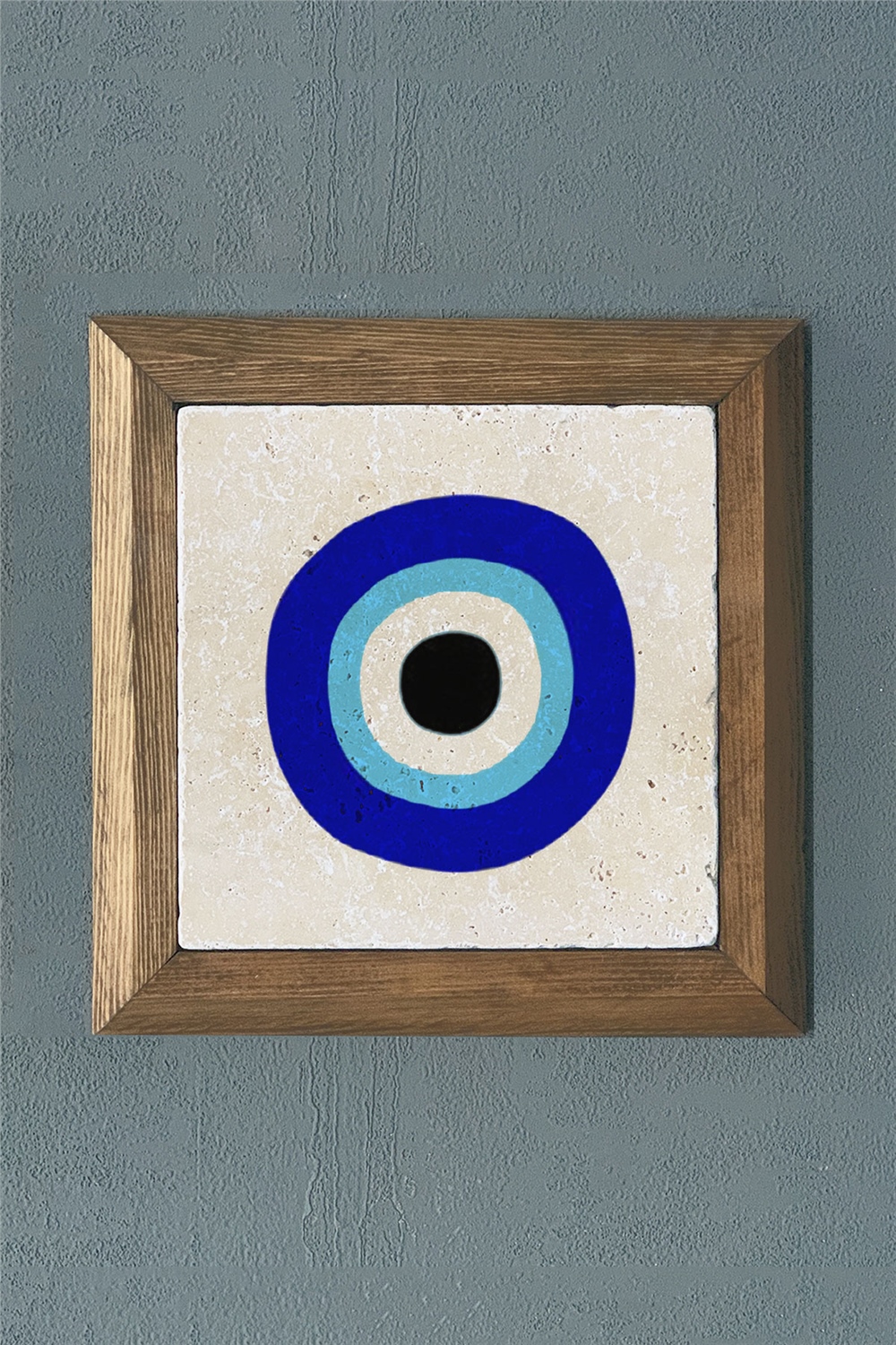MASİF ÇERÇEVELİ DOĞALTAŞ TABLO PANO OSCAR STONE DECOR 28x28 cm / PRMT2020-1519