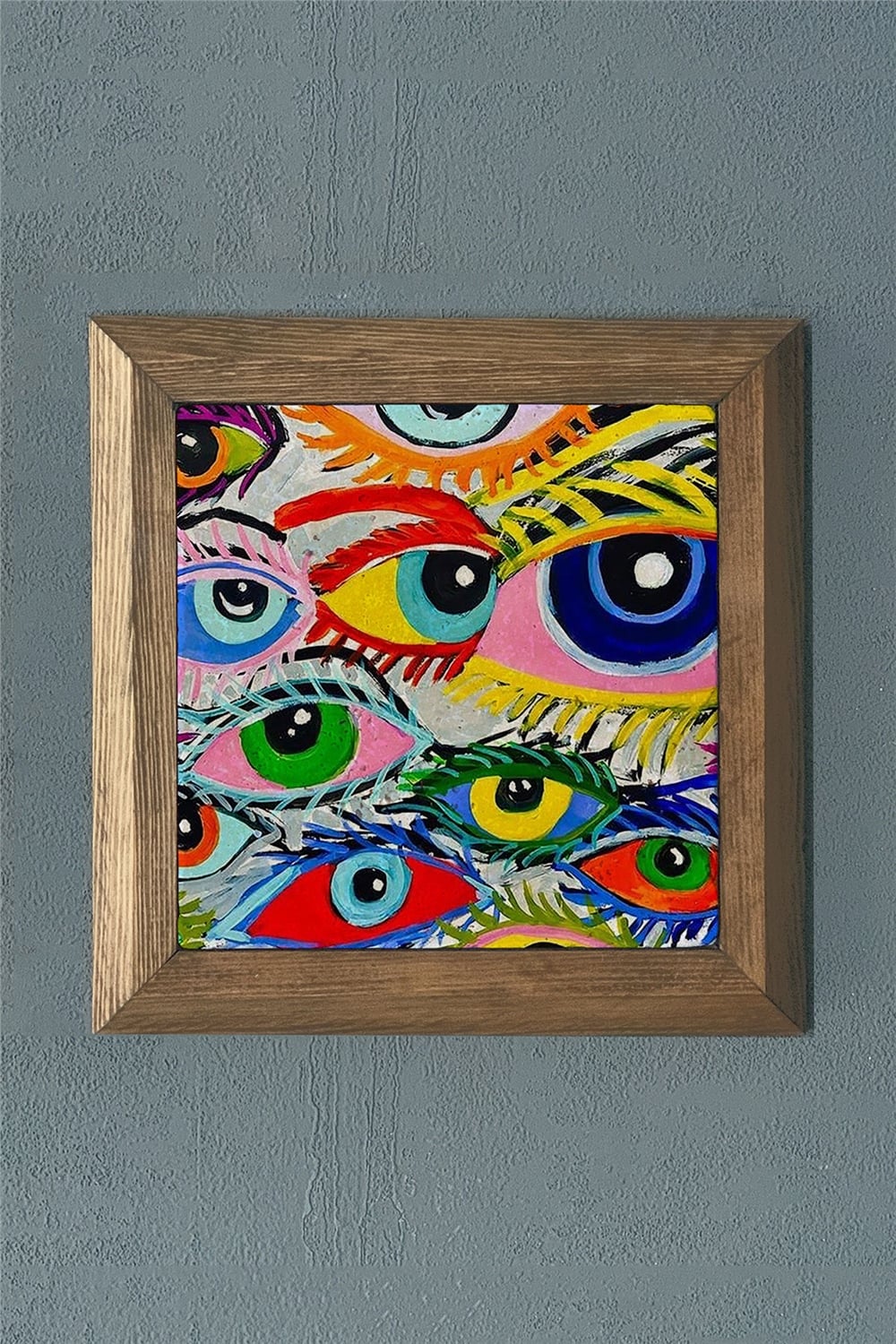MASİF ÇERÇEVELİ DOĞALTAŞ TABLO PANO OSCAR STONE DECOR 28x28 cm / PRMT2020-1483