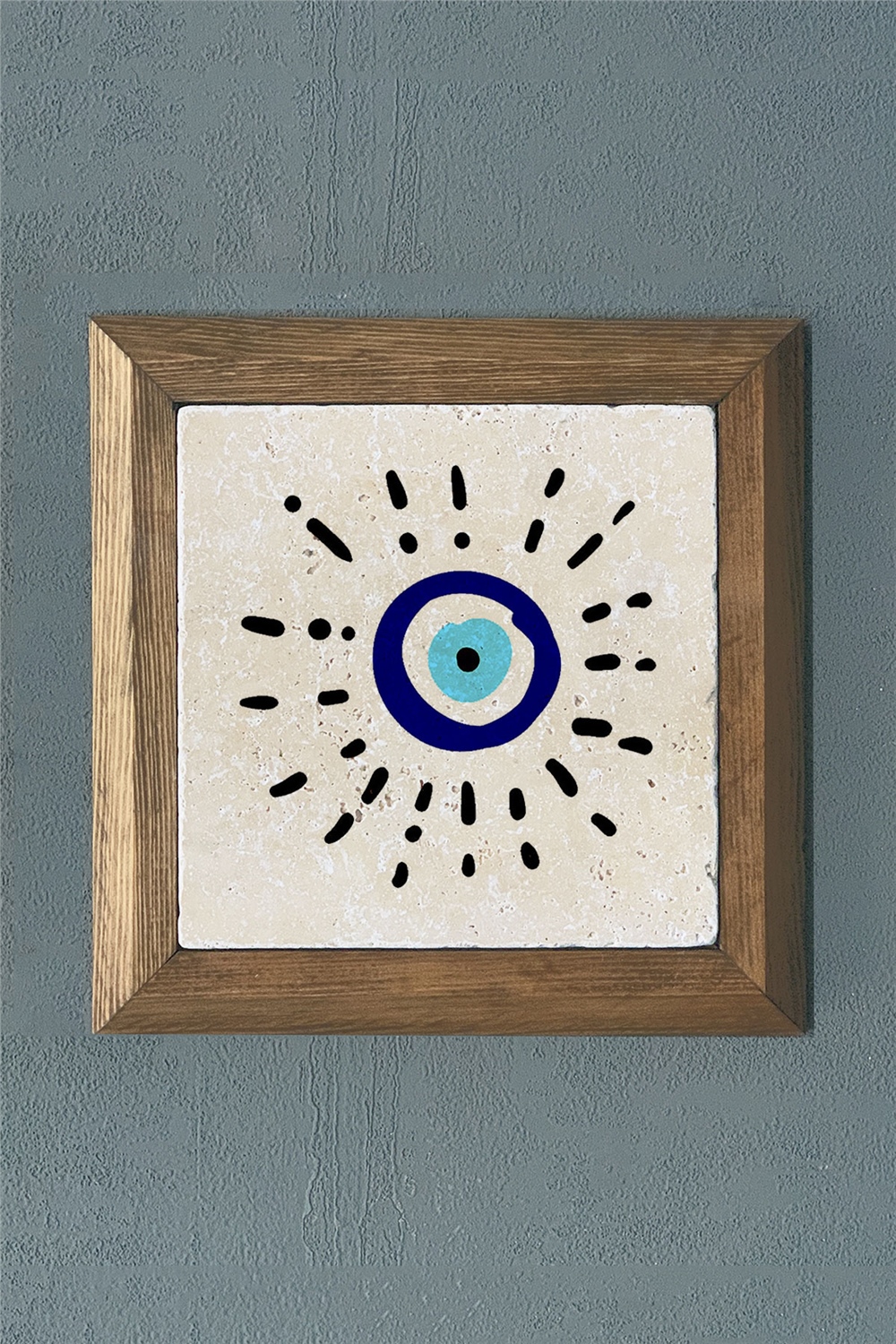 MASİF ÇERÇEVELİ DOĞALTAŞ TABLO PANO OSCAR STONE DECOR 28x28 cm / PRMT2020-1467