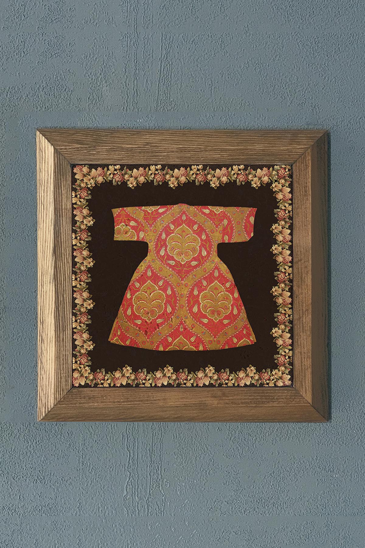 Masif Çerçeveli Kaftan Doğaltaş Tablo Pano Oscar Stone Decor 28X28 CM