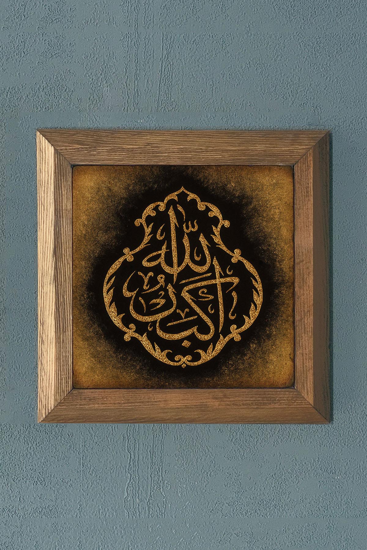 Masif Çerçeveli Taş Tablo-Duvar Dekoru- Oscar Stone Decor 28X28 CM