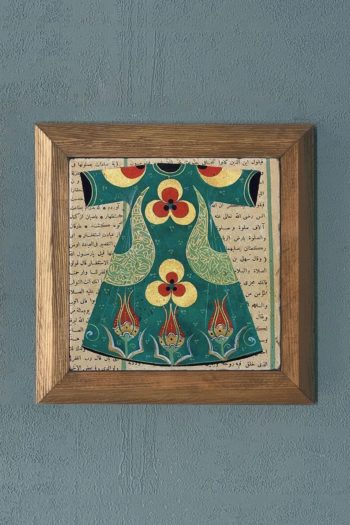 Masif Çerçeveli Taş Tablo-Wall Decor- Oscar Stone Decor 28X28 CM
