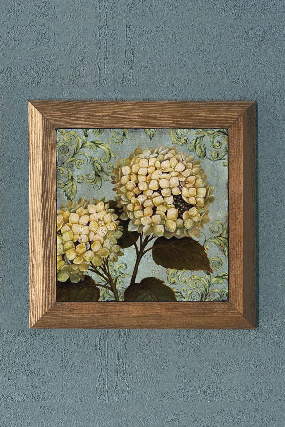 Masif Çerçeveli Taş Tablo-Wall Decor- Oscar Stone Decor 28X28 CM