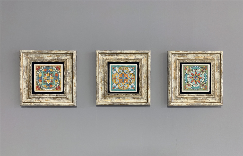 OSCAR STONE DECOR 3'lü ÇERÇEVELİ DOĞALTAŞ DUVAR DEKORU / 3CDD-40-324 (WALL DECOR)