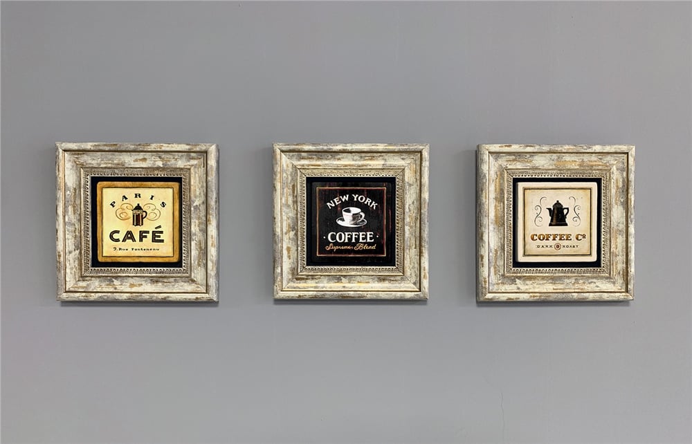 OSCAR STONE DECOR 3'lü ÇERÇEVELİ DOĞALTAŞ DUVAR DEKORU / 3CDD-40-292 (WALL DECOR)