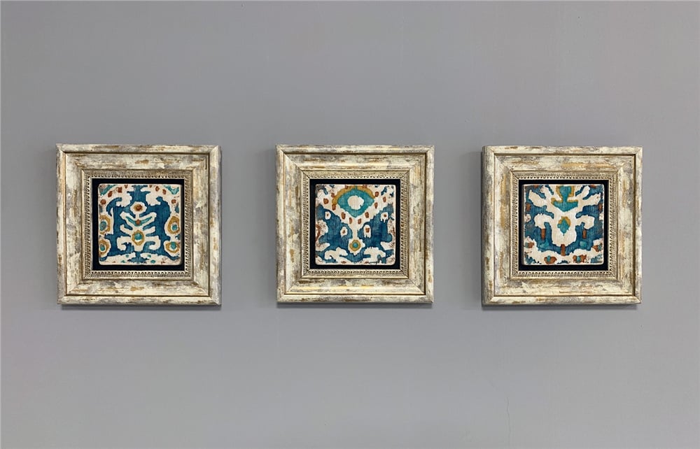 OSCAR STONE DECOR 3'lü ÇERÇEVELİ DOĞALTAŞ DUVAR DEKORU / 3CDD-40-317 (WALL DECOR)