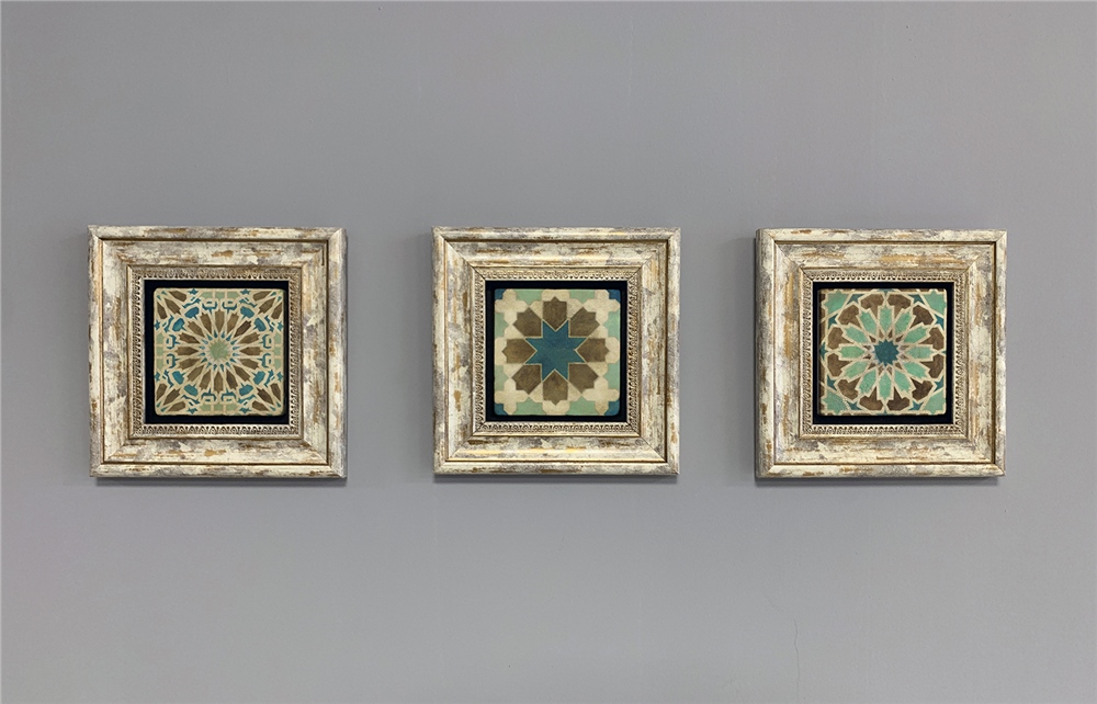 OSCAR STONE DECOR 3'lü ÇERÇEVELİ DOĞALTAŞ DUVAR DEKORU / 3CDD-40-337 (WALL DECOR)