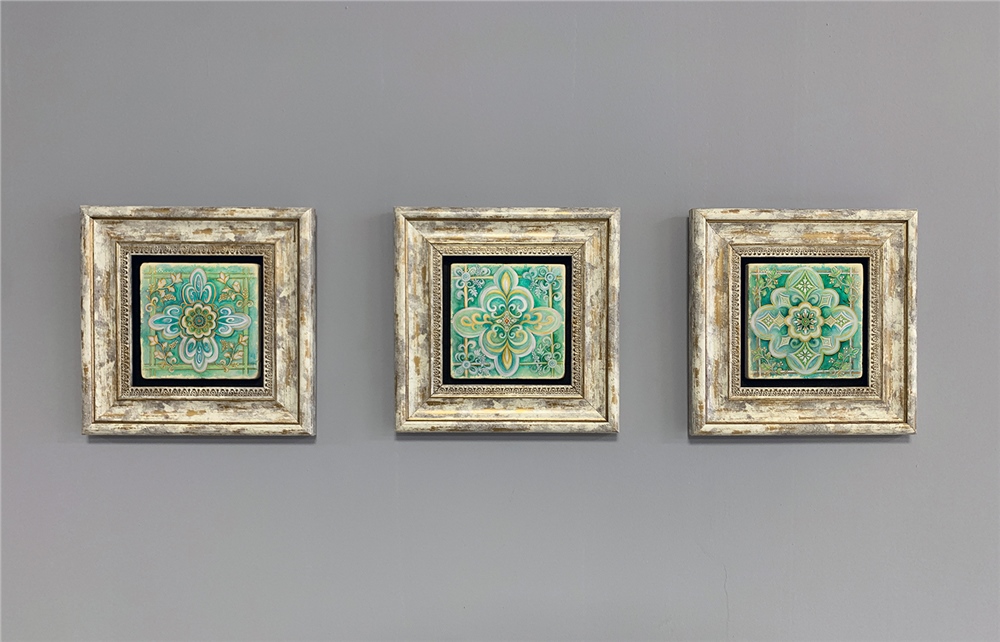 OSCAR STONE DECOR 3'lü ÇERÇEVELİ DOĞALTAŞ DUVAR DEKORU / 3CDD-40-333 (WALL DECOR)