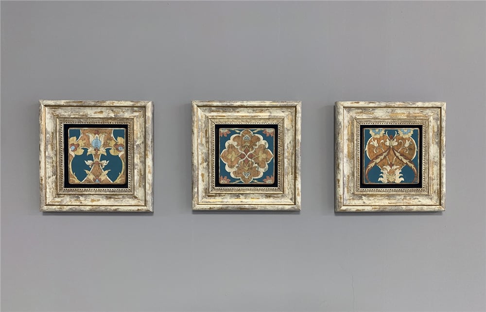 OSCAR STONE DECOR 3'lü ÇERÇEVELİ DOĞALTAŞ DUVAR DEKORU / 3CDD-40-310 (WALL DECOR)