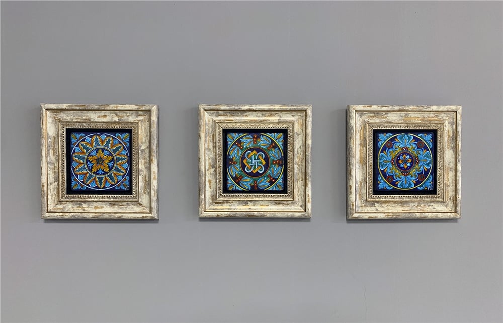 OSCAR STONE DECOR 3'lü ÇERÇEVELİ DOĞALTAŞ DUVAR DEKORU / 3CDD-40-319 (WALL DECOR)