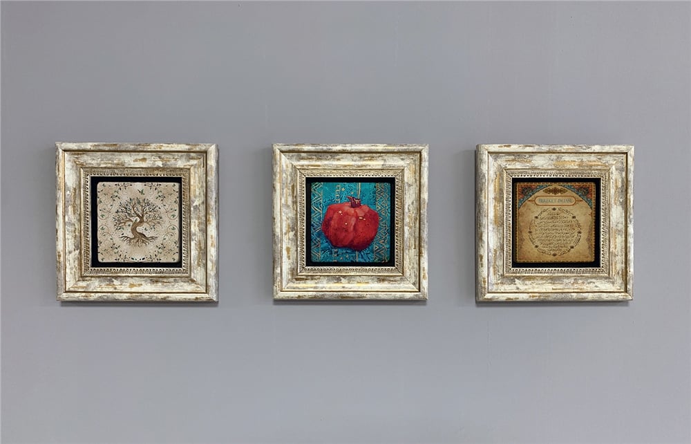 OSCAR STONE DECOR 3'lü ÇERÇEVELİ DOĞALTAŞ DUVAR DEKORU / 3CDD-40-232 (WALL DECOR)