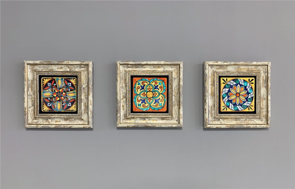 OSCAR STONE DECOR 3'lü ÇERÇEVELİ DOĞALTAŞ DUVAR DEKORU / 3CDD-40-320 (WALL DECOR)
