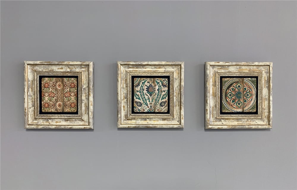 OSCAR STONE DECOR 3'lü ÇERÇEVELİ DOĞALTAŞ DUVAR DEKORU / 3CDD-40-304 (WALL DECOR)