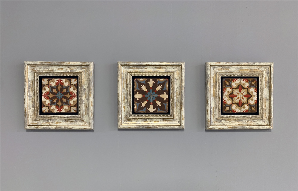 OSCAR STONE DECOR 3'lü ÇERÇEVELİ DOĞALTAŞ DUVAR DEKORU / 3CDD-40-311 (WALL DECOR)