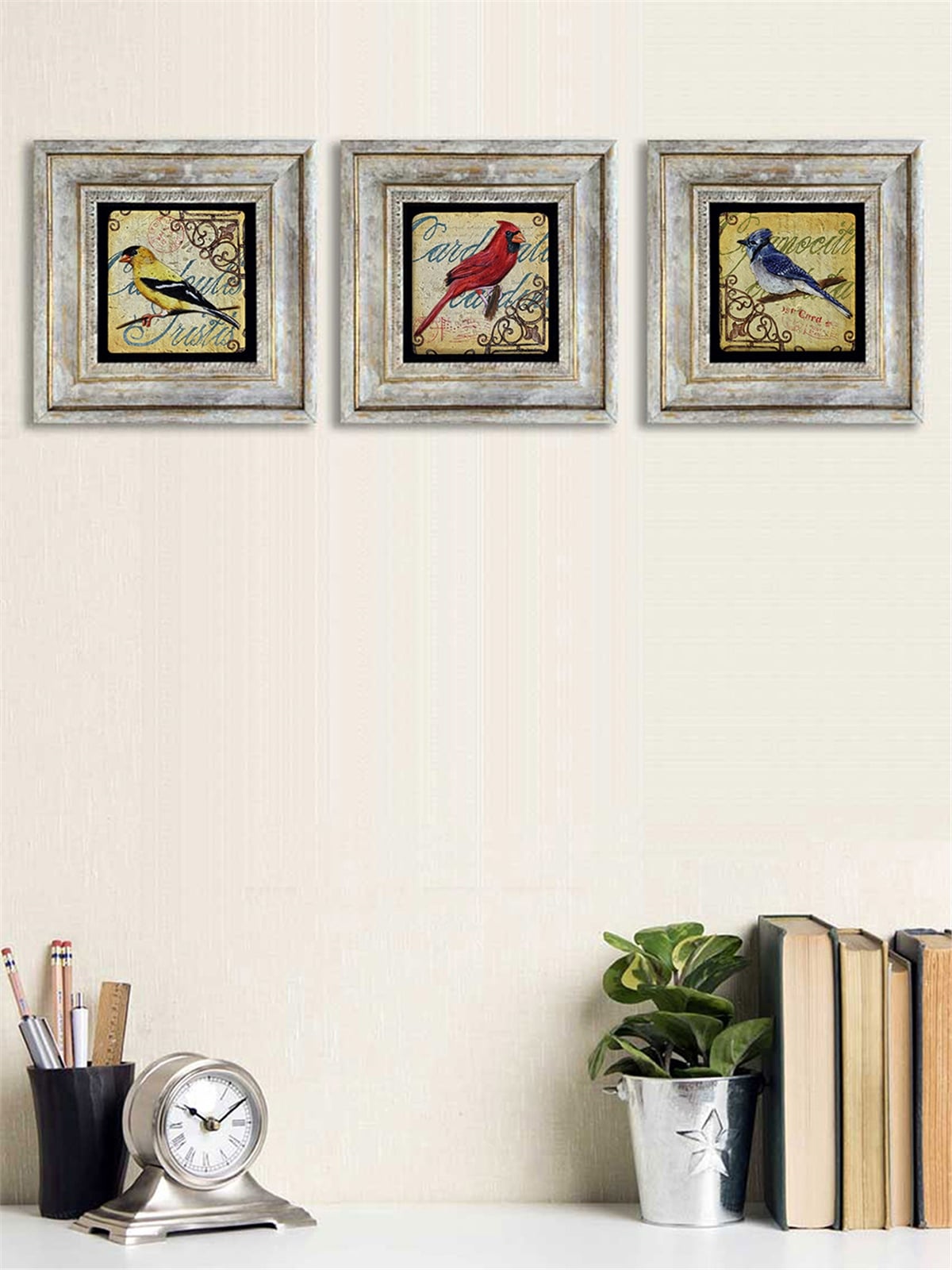 OSCAR STONE DECOR 3'lü ÇERÇEVELİ DOĞALTAŞ DUVAR DEKORU / 3CDD-40-072 (WALL DECOR)