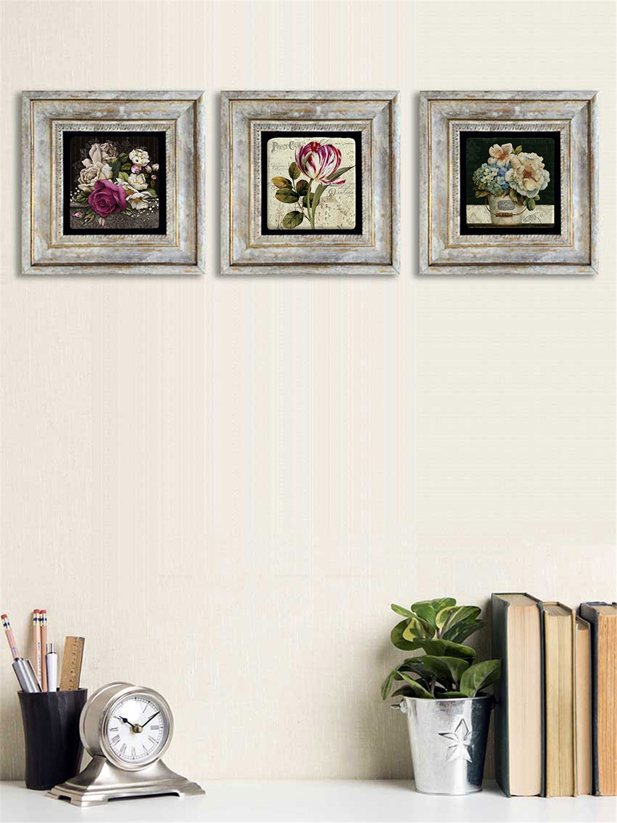 OSCAR STONE DECOR 3'lü ÇERÇEVELİ DOĞALTAŞ DUVAR DEKORU / 3CDD-40-088 (WALL DECOR)