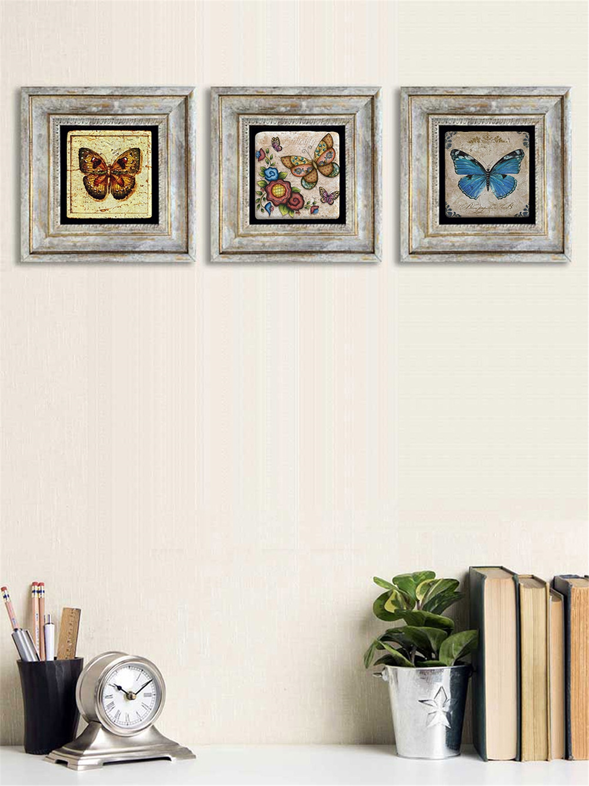 OSCAR STONE DECOR 3'lü ÇERÇEVELİ DOĞALTAŞ DUVAR DEKORU / 3CDD-40-089 (WALL DECOR)