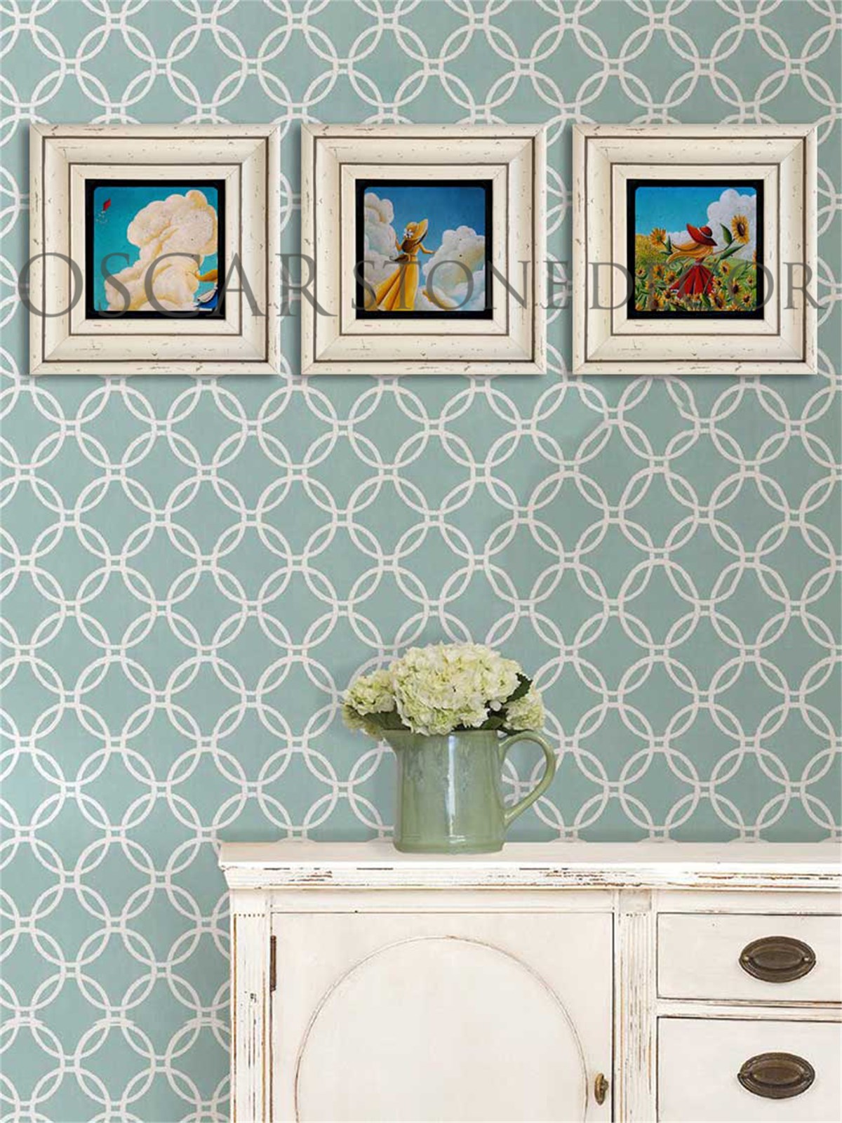 OSCAR STONE DECOR 3'lü ÇERÇEVELİ DOĞALTAŞ DUVAR DEKORU / 3CDD-10-001 (WALL DECOR)