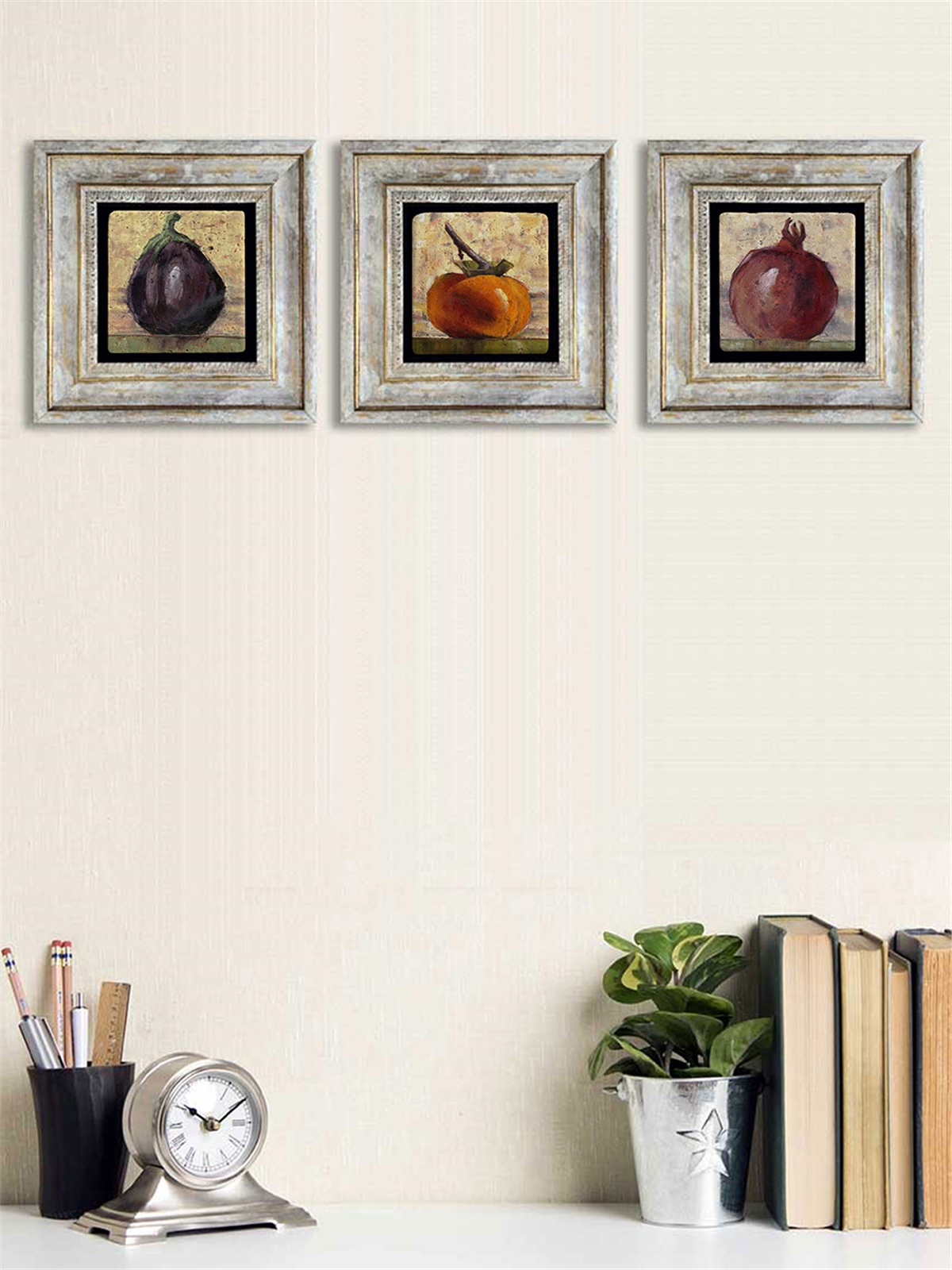 OSCAR STONE DECOR 3'lü ÇERÇEVELİ DOĞALTAŞ DUVAR DEKORU / 3CDD-40-082 (WALL DECOR)