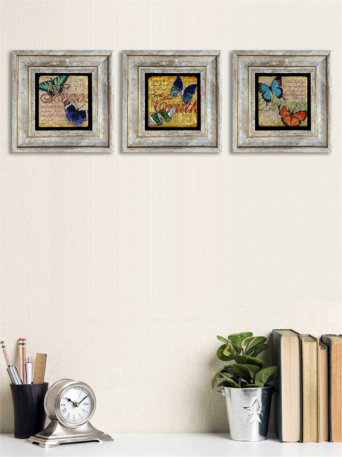 OSCAR STONE DECOR 3'lü ÇERÇEVELİ DOĞALTAŞ DUVAR DEKORU / 3CDD-40-074 (WALL DECOR)