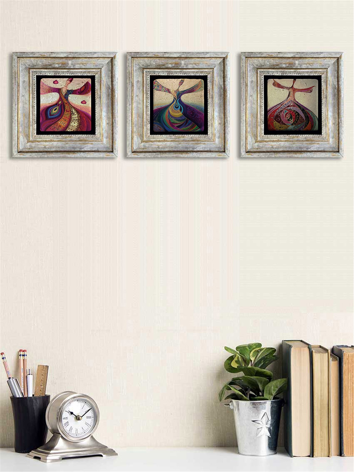 OSCAR STONE DECOR 3'lü ÇERÇEVELİ DOĞALTAŞ DUVAR DEKORU / 3CDD-40-049 (WALL DECOR)