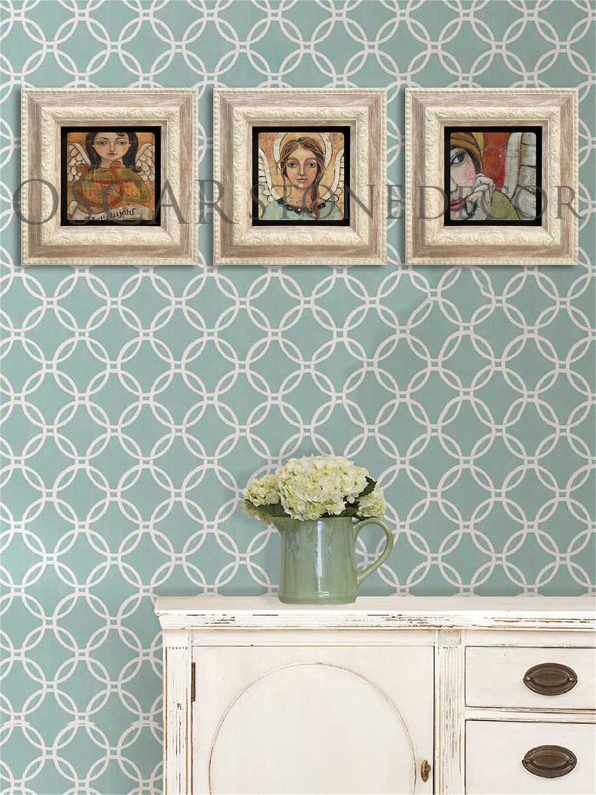 OSCAR STONE DECOR 3'lü ÇERÇEVELİ DOĞALTAŞ DUVAR DEKORU / 3CDD-10-001 (WALL DECOR)