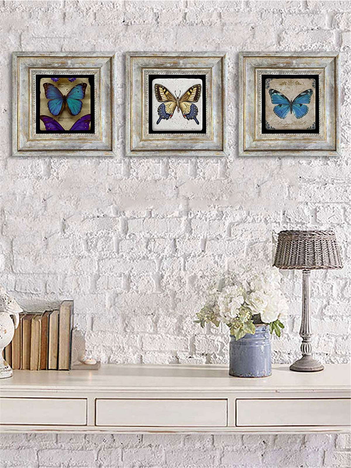 OSCAR STONE DECOR 3'lü ÇERÇEVELİ DOĞALTAŞ DUVAR DEKORU / 3CDD-40-091 (WALL DECOR)
