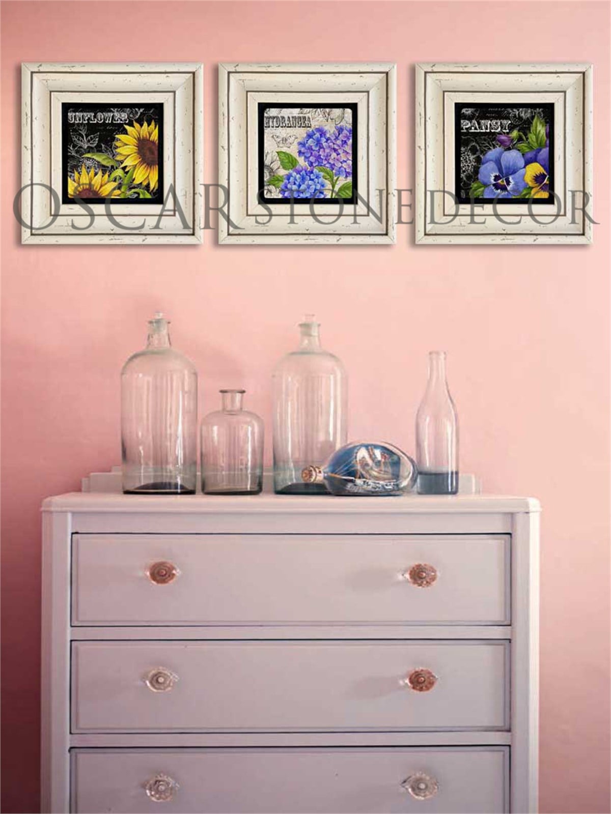 OSCAR STONE DECOR 3'lü ÇERÇEVELİ DOĞALTAŞ DUVAR DEKORU / 3CDD-10-001 (WALL DECOR)
