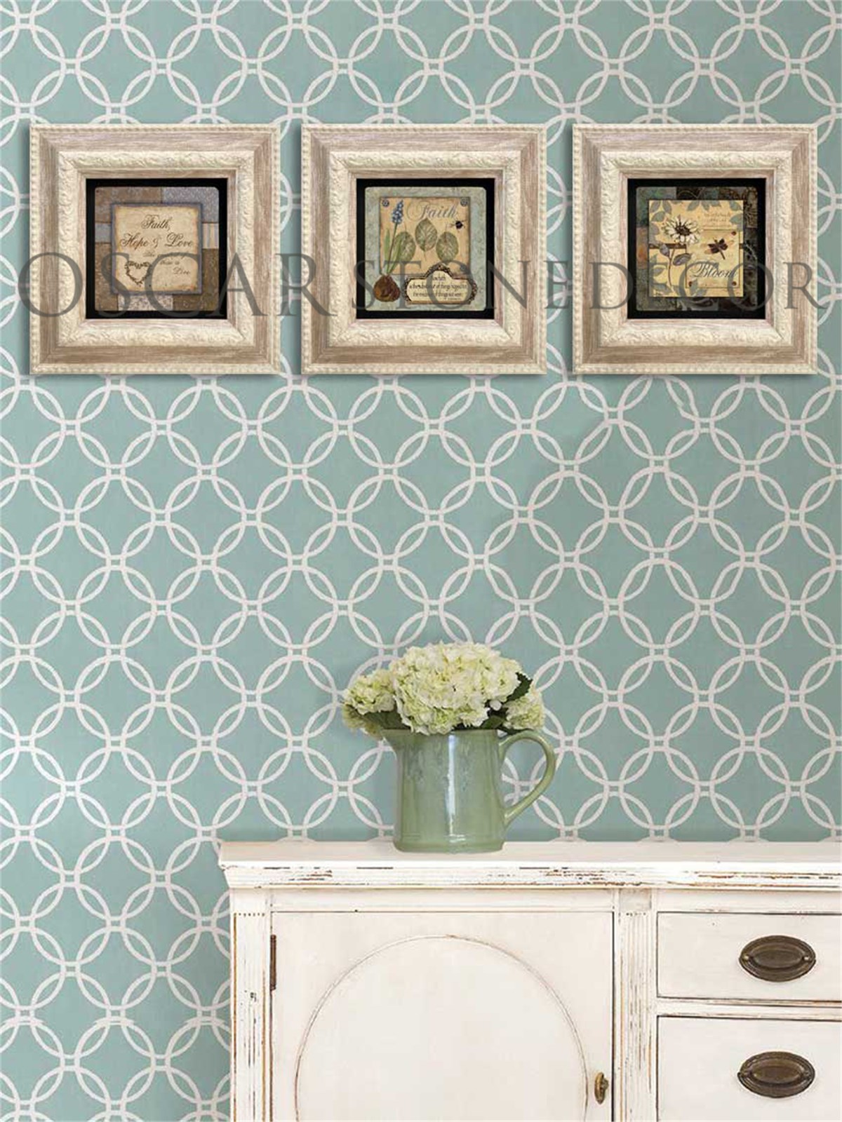 OSCAR STONE DECOR 3'lü ÇERÇEVELİ DOĞALTAŞ DUVAR DEKORU / 3CDD-10-001 (WALL DECOR)