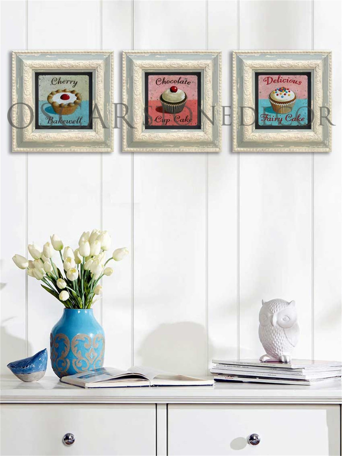OSCAR STONE DECOR 3'lü ÇERÇEVELİ DOĞALTAŞ DUVAR DEKORU / 3CDD-10-001 (WALL DECOR)