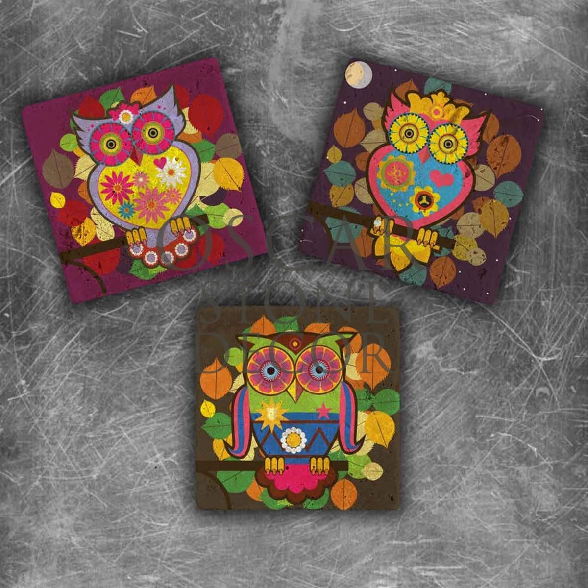 OSCAR STONE DECOR ALACA BAYKUŞ DOĞALTAŞ MAGNET SETİ / MG-039
