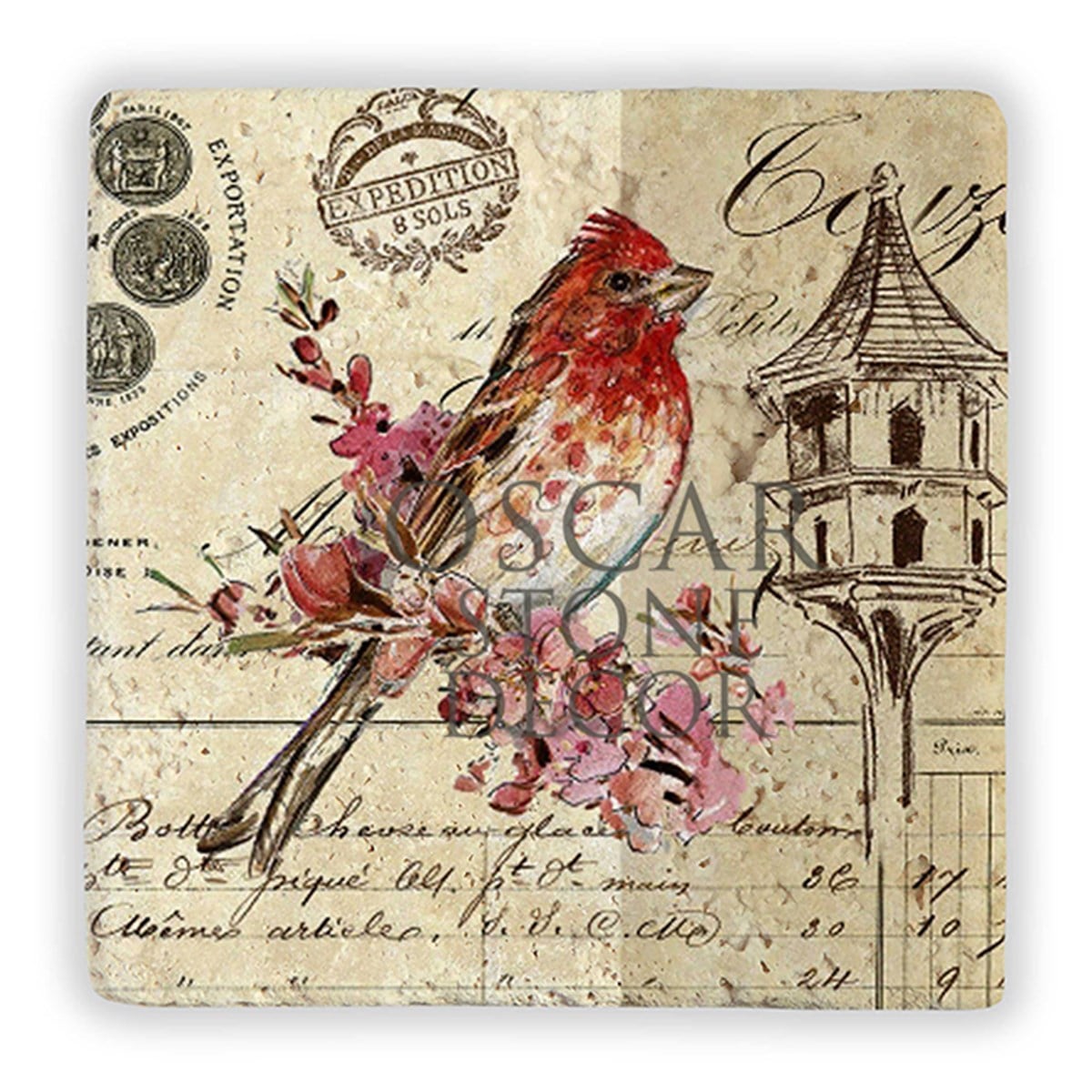 OSCAR STONE DECOR ALICI KUŞLAR III DOĞALTAŞ DUVAR DEKORU / DD285 (WALL DECOR)