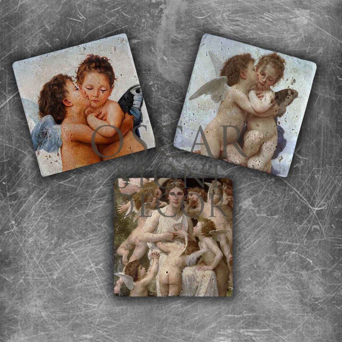OSCAR STONE DECOR ANGELS DOĞALTAŞ MAGNET SETİ / MG-050